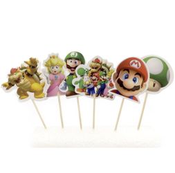 Mario Bros Cupcake toppers