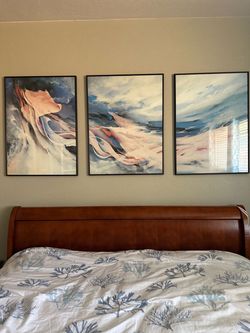Abstract Wall Art Triptych Set of 3