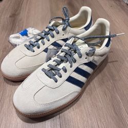 Adidas Samba OG Warm Vanilla Night Indigo Sneakers Women’s US 6.5 / EU 39⅓ New