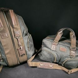 Tumi ALPHA BRAVO Briefcase AND Backpack SET