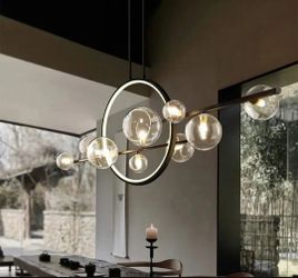 homary Bubi Modern Kitchen Island Light Glass Globe Shade
