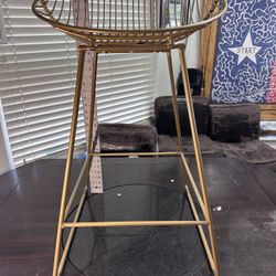 CosmoLiving Ellis Counter Stool GOLD. 18"x20"x30.5"