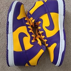 Nike Dunk High "Lakers " Size 10 Men/11.5wmns 