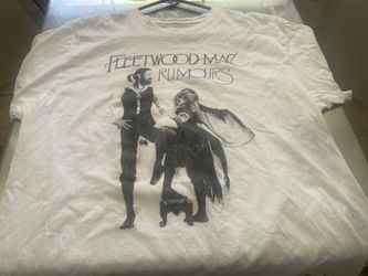 Vintage Fleetwood mac Xl White Tee Shirt