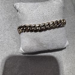 10k Yg 7.9mm Miami Cuban Bracelet 