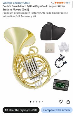 Chehery Double French Horn F/Bb 4 Keys Gold