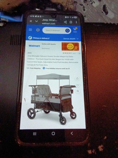 Jeep Wrangler Deluxe Seater 4 Stroller