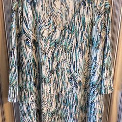 Sequin shirt Women’s USED, sz XL to maybe 1X, no tag, has lots of sparkle, great feeling material, 26 inch length from