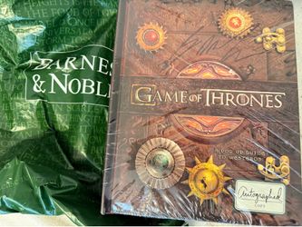 Signed Game of Thrones Pop-Up Guide to Westeros (Sealed) George RR Martin