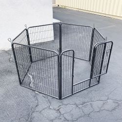 $85 (New) Heavy duty 32” tall x 32” wide x 6-panel pet playpen dog crate kennel exercise cage fence
