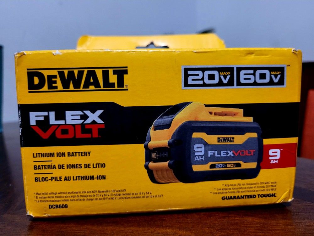Brand NEW 20V/60V FLEXVOLT 9AH BATTERY