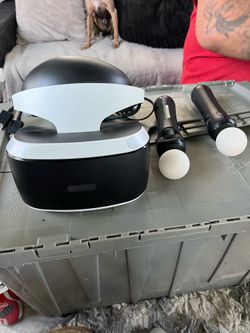 Sony PlayStation VR PSVR Headset Bundle CUH-ZVR2 w/ Camera, Move Controllers