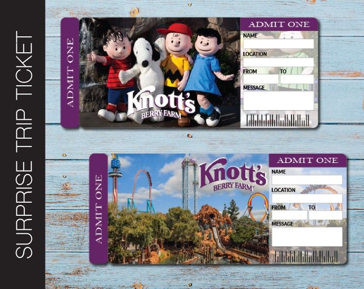 Knotts Berry Farm Tickets!!