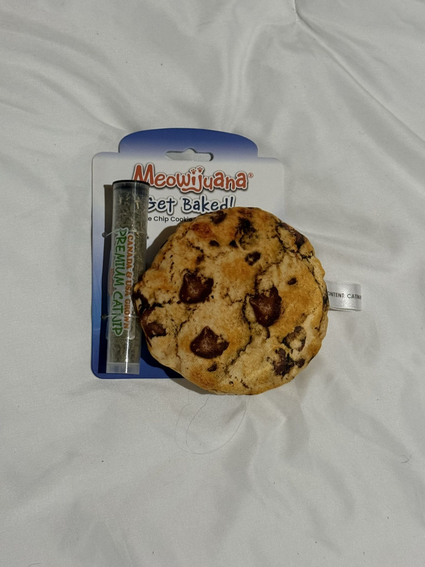 “Meowijuana” Refillable Get Baked Catnip Cookie Cat Toy