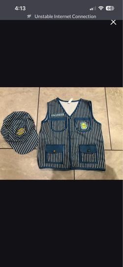 Kids Train Engineer Costume Set size 4-6