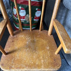 Antique Kids Rocking Chair Plays Music