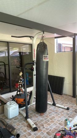 Century punching bag , with dip bar and pull up bar