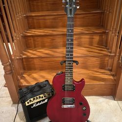 Epiphone Les Paul (Mint) W/ Marshall Amp 