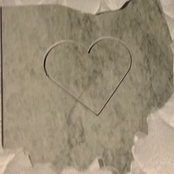 State Of Ohio With Heart Granite