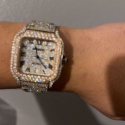 VVS Lab Diamond Cartier watch