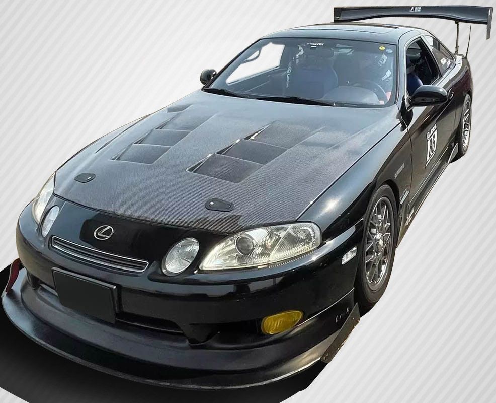 Blemished 1992-2000 Lexus SC Series SC300 SC400 Carbon Creations TS-1 Hood - 1 Piece