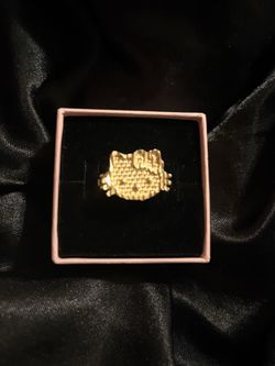 Gold plated Hello Kitty Ring