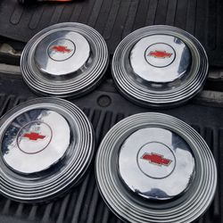 Vintage Chevy Bow Tie Hub Caps 