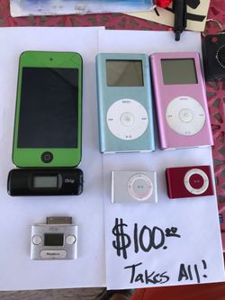 iPod $100 takes everything!  Pick Up Only