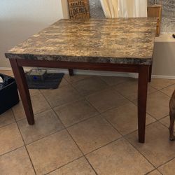 54” x 54” Solid Marble/Granite Counter Height Dining Table – Extremely Heavy