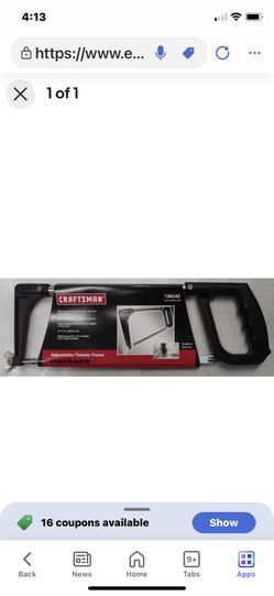 Craftsman 10-12” Hacksaw!!!!like New