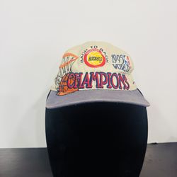 Houston Rockets 1994 NBA Finals Champions & 1995 Back To Back Champions Hat Set