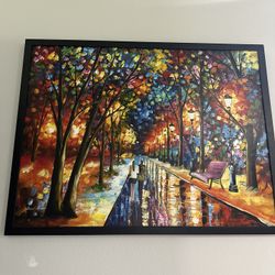 iCanvas "Rain's Rustle II" by Leonid Afremov Framed Canvas 