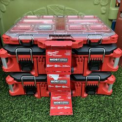 Milwaukee Packout Tool Box - Selling Only As Set