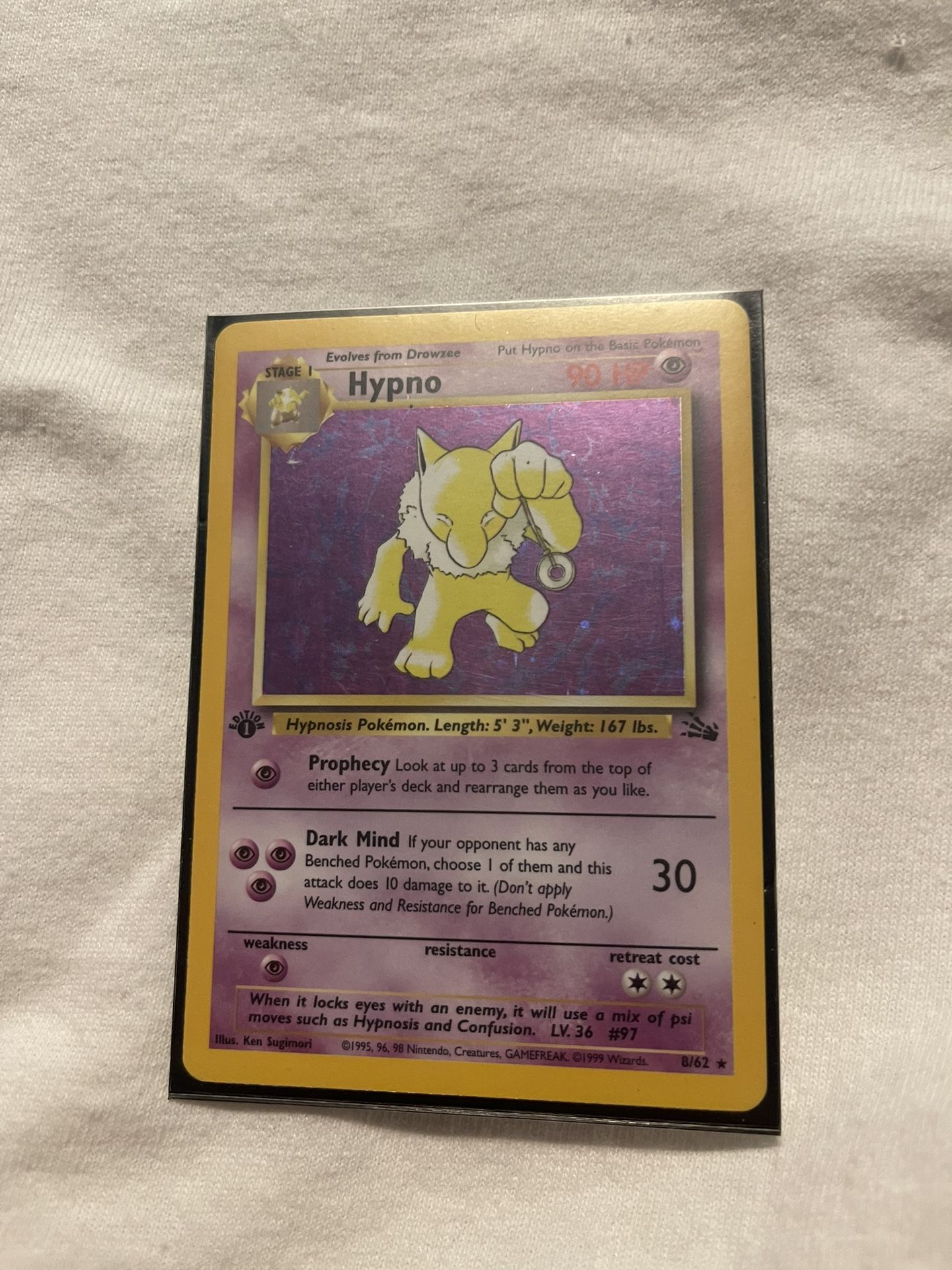 first edition hypno pokemon card Hypno (8)