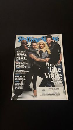 Rolling Stone Magazine The Voice Cover 2012