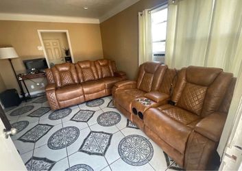 Leather couches