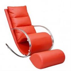 Red/Silver Rocker Chair