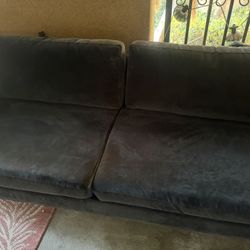 Velvet Sofa – Good Condition