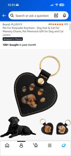 Dog keychain