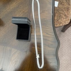 925 Silver Cuban Necklace 22” New  53.9 Grams 
