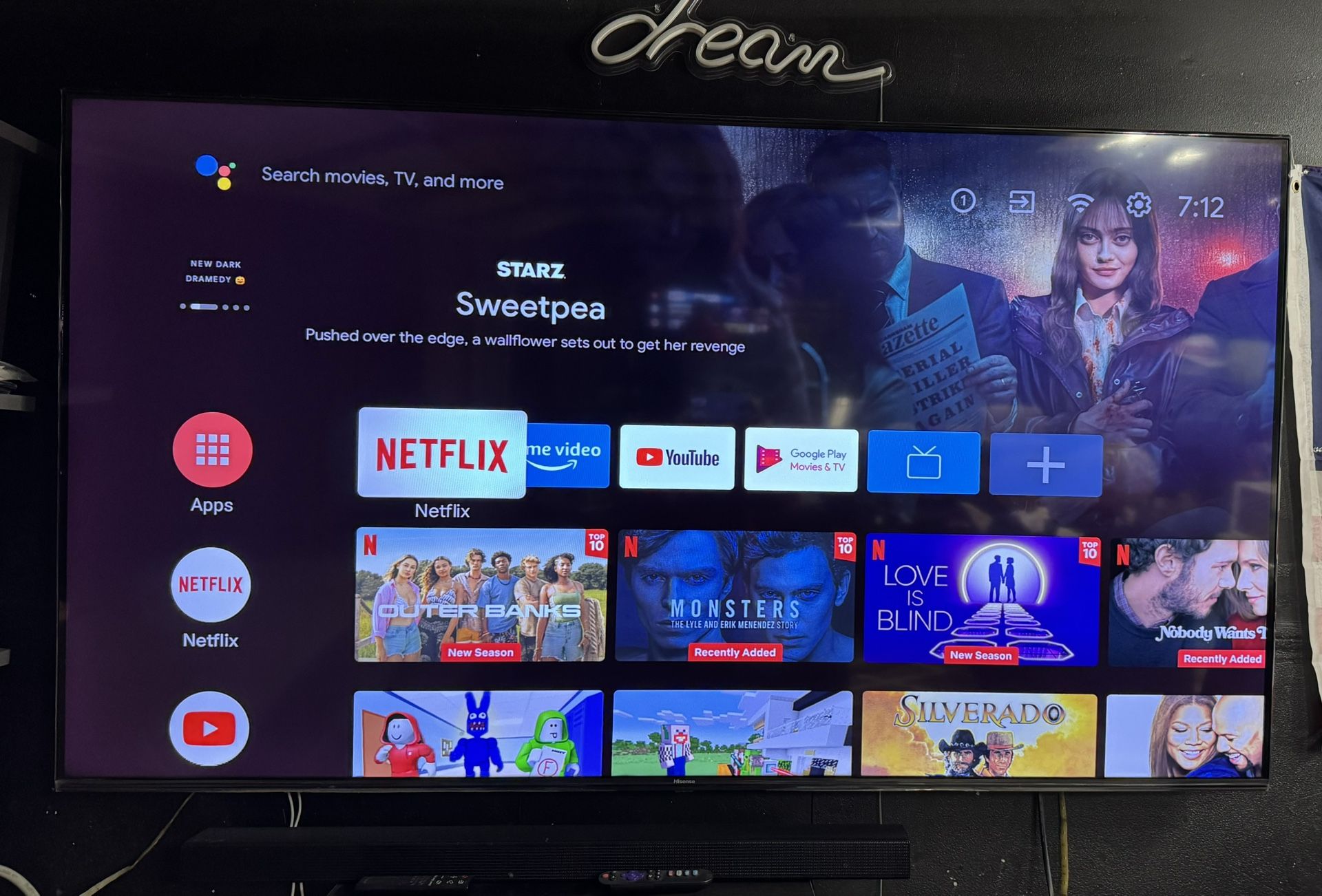 70 Inch Hisense Smart TV 4k