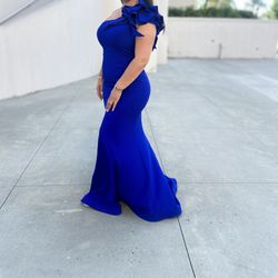 Passion Dress With One Shoulder Ruffles size 10