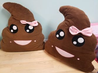 Poop emoji floor pillow -2 available