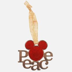 Disney Mickey Mouse Peace Holiday Ornament
NWT