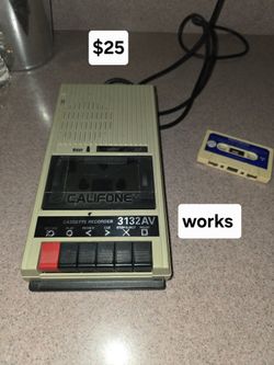 Califone Tape recorder player...works
$25
Cassette player
Pick up in Harlingen, I live near Walmart
Antiques, Telephone, Flags & Collectables