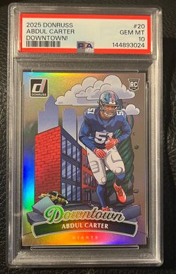 2024 Donruss Abdul Carter Downtown PSA 10