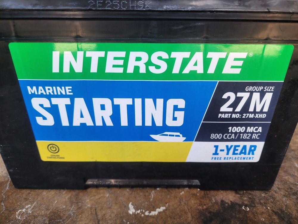 Interstate 27M-XHD Marine Battery