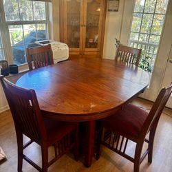 Adjustable Wooden Kitchen Table