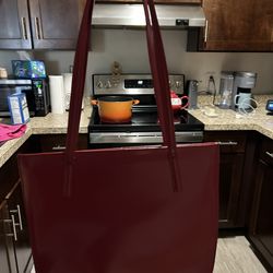 Red Kenneth Cole Over The Shoulder Bag