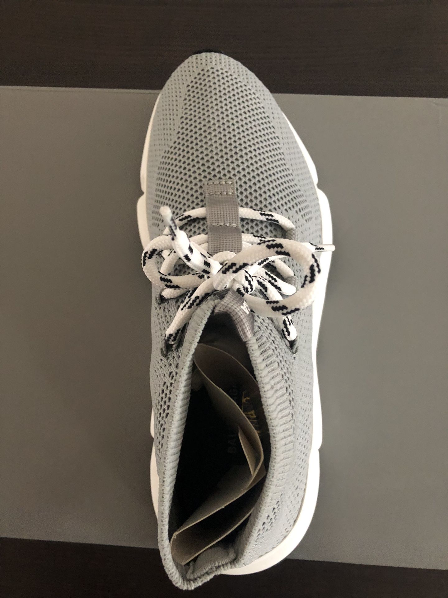 Balenciaga Mens Speed Trainer Gray White Running Shoes Sneakers Size